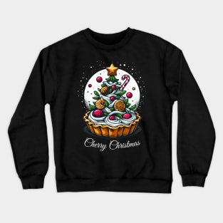 cherry christmas Tree Crewneck Sweatshirt